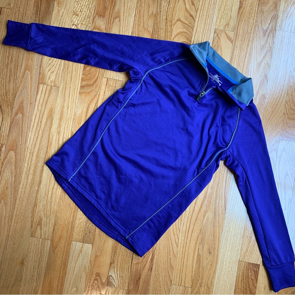 Mizuno quarter zip pullover - purple - girls size small
